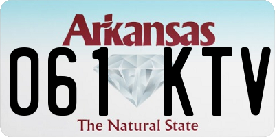 AR license plate 061KTV