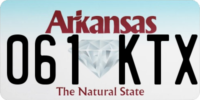 AR license plate 061KTX