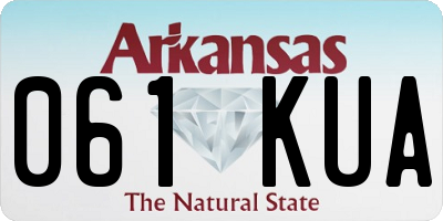 AR license plate 061KUA