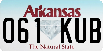 AR license plate 061KUB