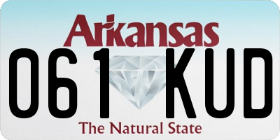 AR license plate 061KUD