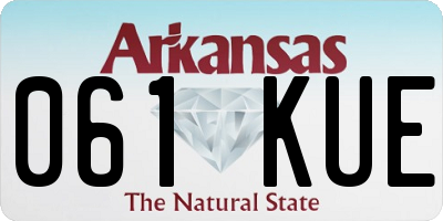 AR license plate 061KUE