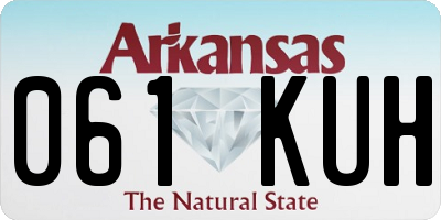 AR license plate 061KUH