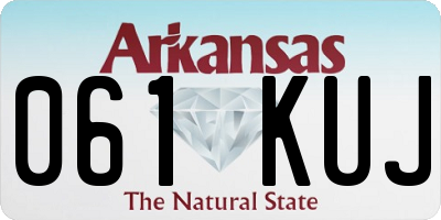 AR license plate 061KUJ