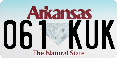 AR license plate 061KUK