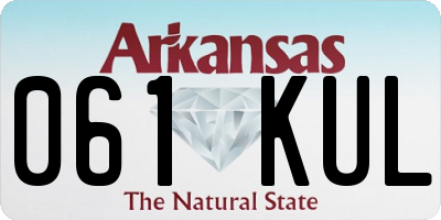 AR license plate 061KUL