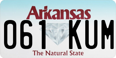 AR license plate 061KUM