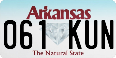 AR license plate 061KUN