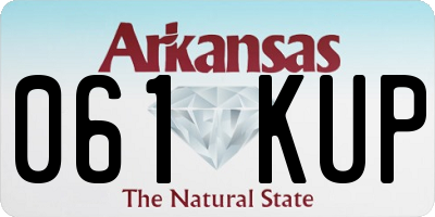 AR license plate 061KUP