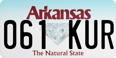 AR license plate 061KUR