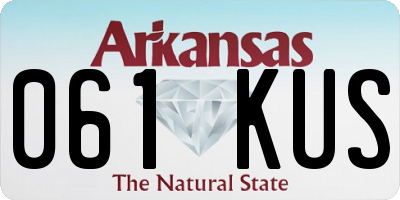 AR license plate 061KUS