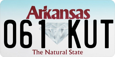 AR license plate 061KUT