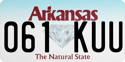 AR license plate 061KUU