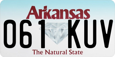 AR license plate 061KUV