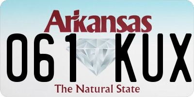 AR license plate 061KUX