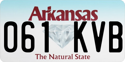AR license plate 061KVB