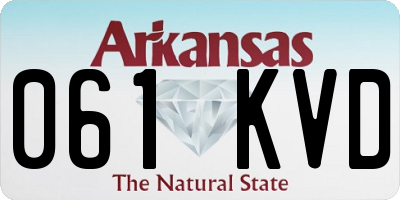 AR license plate 061KVD