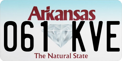 AR license plate 061KVE