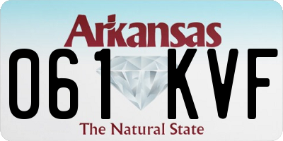 AR license plate 061KVF