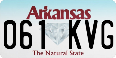 AR license plate 061KVG