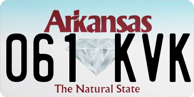 AR license plate 061KVK