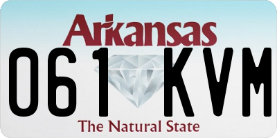 AR license plate 061KVM