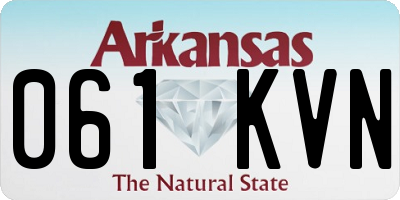 AR license plate 061KVN