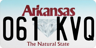AR license plate 061KVQ