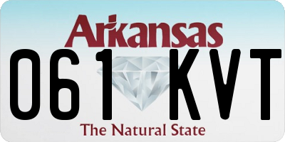 AR license plate 061KVT