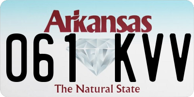 AR license plate 061KVV