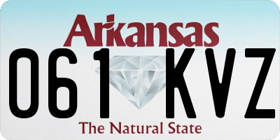 AR license plate 061KVZ
