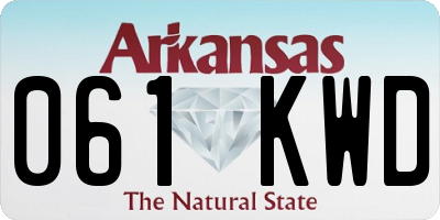 AR license plate 061KWD