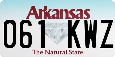 AR license plate 061KWZ