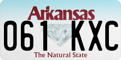 AR license plate 061KXC