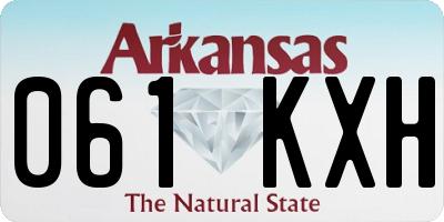AR license plate 061KXH