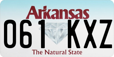 AR license plate 061KXZ