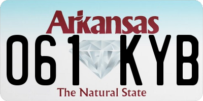 AR license plate 061KYB