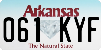 AR license plate 061KYF