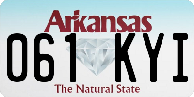 AR license plate 061KYI