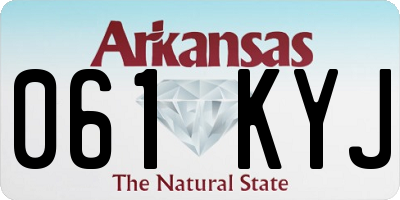 AR license plate 061KYJ