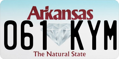 AR license plate 061KYM