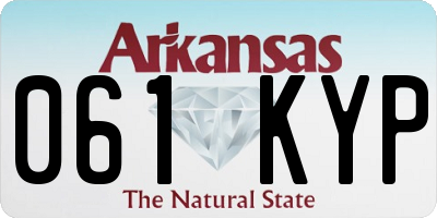 AR license plate 061KYP