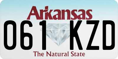 AR license plate 061KZD