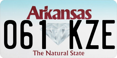 AR license plate 061KZE