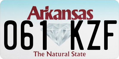 AR license plate 061KZF