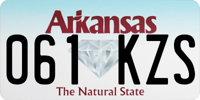 AR license plate 061KZS