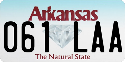 AR license plate 061LAA