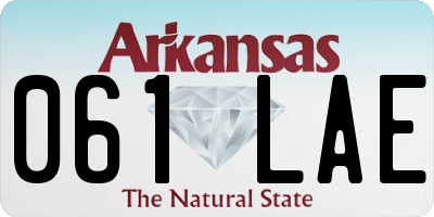 AR license plate 061LAE