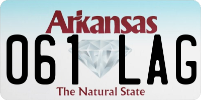 AR license plate 061LAG