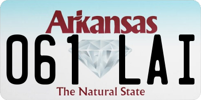 AR license plate 061LAI